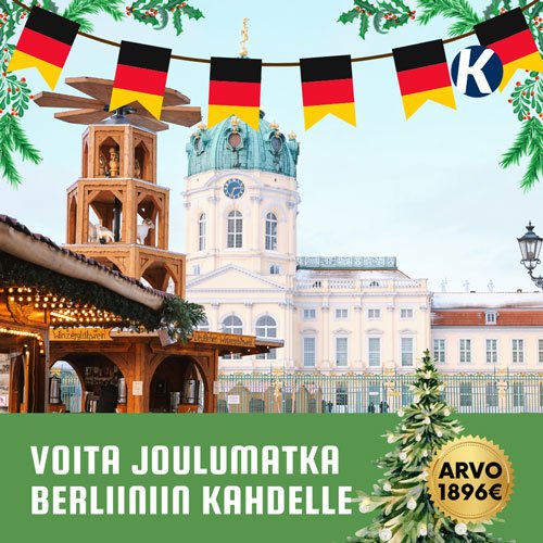 Voita Berliinin joulumatka kahdelle