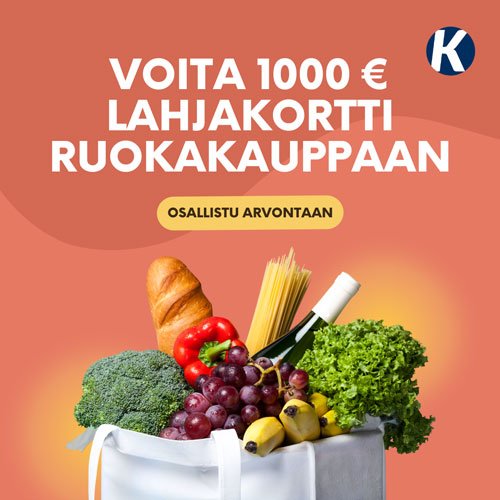 Voita 1000e ruokarahaa grillaukseen