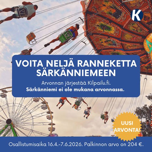 Huvipuisto-arvonta: Voita neljä ranneketta Särkänniemeen