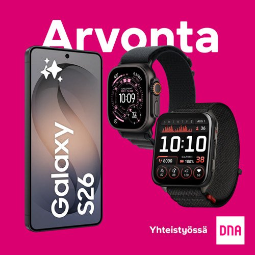 Dna-arvonta: Voita älykello tai Samsung-älypuhelin